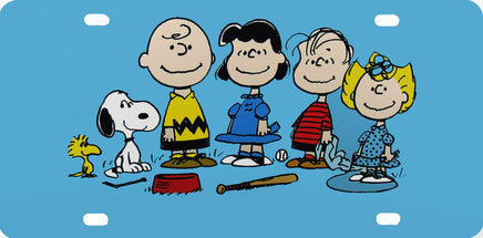 Peanuts Gang Metal License Plate - snoopn4pnuts.com