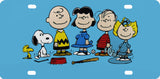 Peanuts Gang Metal License Plate