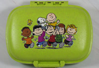 Peanuts Safe and Secure Pill Box With 8 Compartments - Perfect Size For Purse and Traveling!