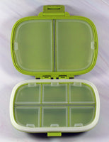 Peanuts Safe and Secure Pill Box With 8 Compartments - Perfect Size For Purse and Traveling! - snoopn4pnuts.com