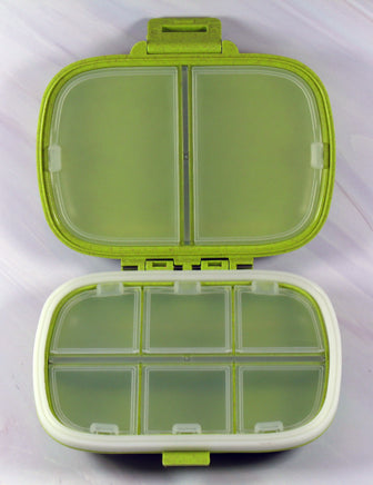 Peanuts Safe and Secure Pill Box With 8 Compartments - Perfect Size For Purse and Traveling! - snoopn4pnuts.com