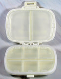 Peanuts Safe and Secure Pill Box With 8 Compartments - Perfect Size For Purse and Traveling!