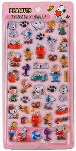 Snoopy Puffy 2-D Clear Vinyl Stickers - Great For Scrapbooking!