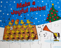 Snoopy Mini Christmas Holiday Jigsaw Puzzle - Make A Joyful Noise - snoopn4pnuts.com