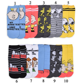 Peanuts No Show Socks - snoopn4pnuts.com