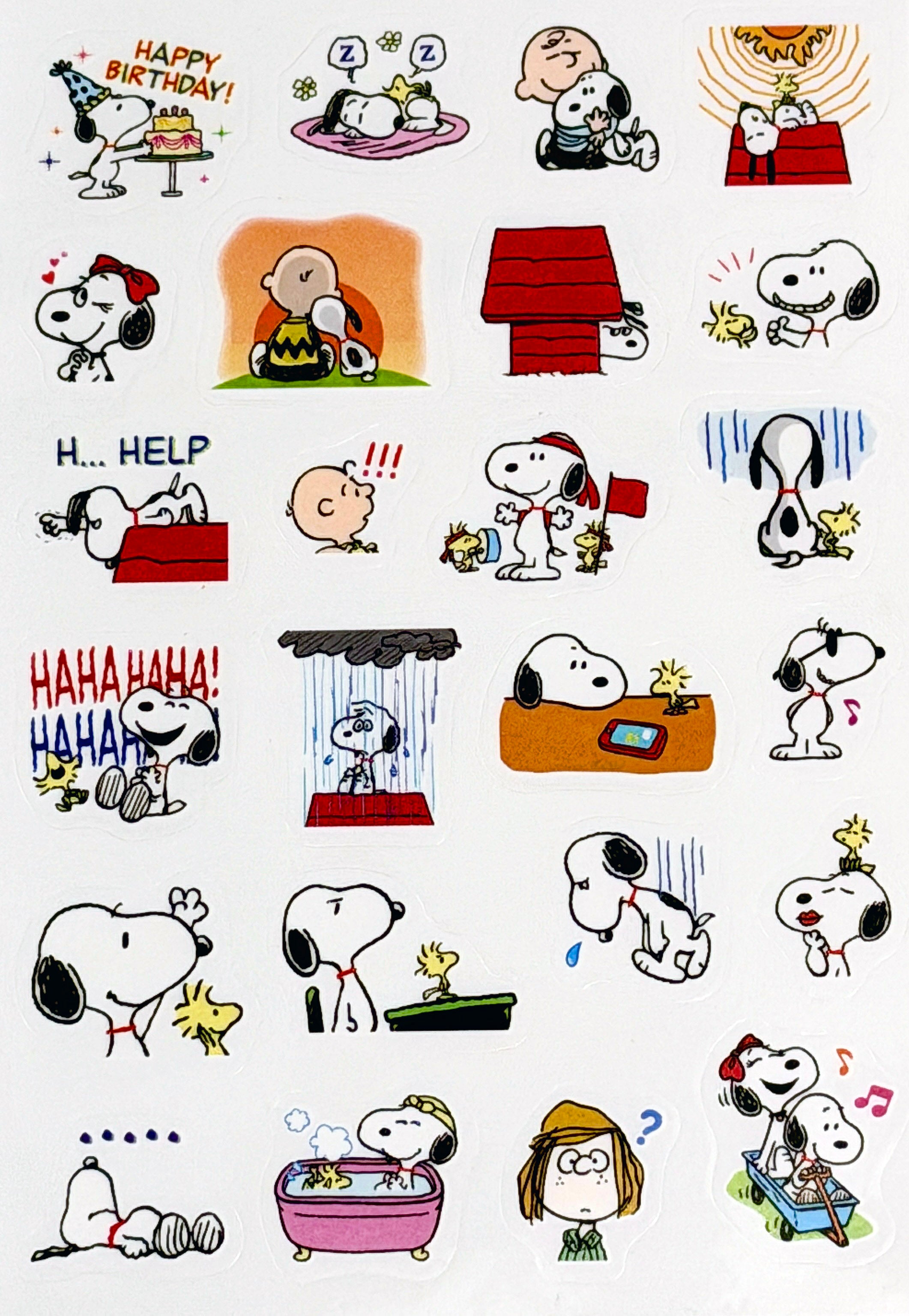 Peanuts Sticker Sheet No. 1 | snoopn4pnuts.com