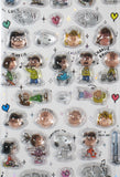 Peanuts Thick (Raised) Vinyl Stickers With Clear Border - Great For Scrapbooking!