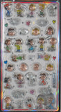 Peanuts Thick (Raised) Vinyl Stickers With Clear Border - Great For Scrapbooking!