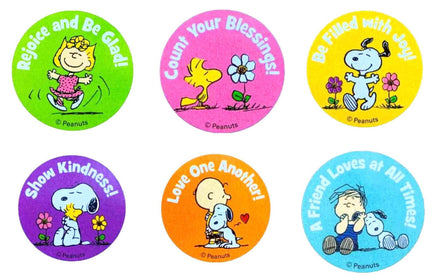 Peanuts Inspirational Seals Sticker Set (12) - snoopn4pnuts.com