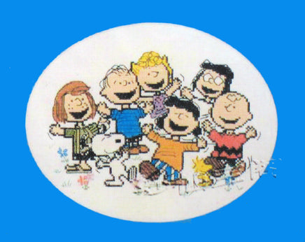Peanuts Gang Counted Cross Stitch Kit - "Snoopy Friendship" - snoopn4pnuts.com