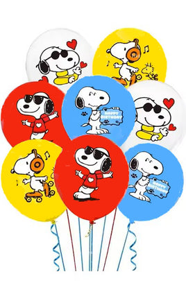 Peanuts Latex Party Balloon - Single (Air Fill/Not Helium)