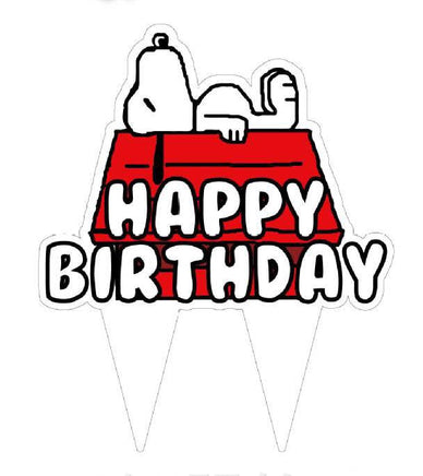 Peanuts Party Ware - Cake Topper (One - Time Use) - Matching Party Ware Sold Separately - snoopn4pnuts.com