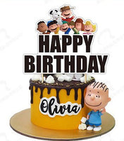Peanuts Party Ware - Cake Topper (One - Time Use) - Matching Party Ware Sold Separately - snoopn4pnuts.com