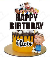 Peanuts Party Ware - Cake Topper (One-Time Use) - Matching Party Ware Sold Separately