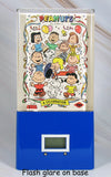 Peanuts Vintage Acrylic Card Holder Clock With Prototype Card (DIGITAL CLOCK NO LONGER WORKS)