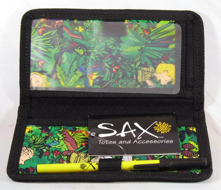 Peanuts Safari Cloth Checkbook Cover With Dual Pen Holders - snoopn4pnuts.com