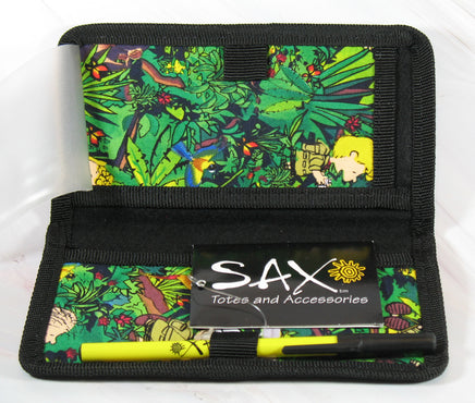 Peanuts Safari Cloth Checkbook Cover With Dual Pen Holders - snoopn4pnuts.com