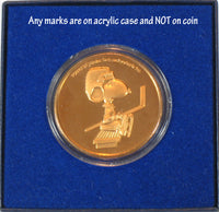 Peanuts Limited - Edition Bronze Coin (Sports Commemoratives Series - Hockey) - snoopn4pnuts.com