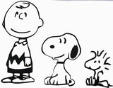 Peanuts 3-Piece Die-Cut Vinyl Decal Set - Black