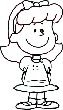 Little Red - Haired Girl Die - Cut Vinyl Decal - Black - snoopn4pnuts.com