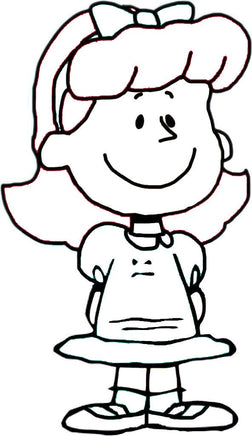 Little Red - Haired Girl Die - Cut Vinyl Decal - Black - snoopn4pnuts.com