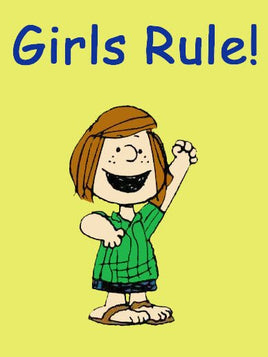 Peanuts Double - Sided Flag - Peppermint Patty Girls Rule! - snoopn4pnuts.com