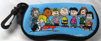 Peanuts Gang Padded Eyeglasses Case With Carabiner Clip (New But Near Mint) - snoopn4pnuts.com