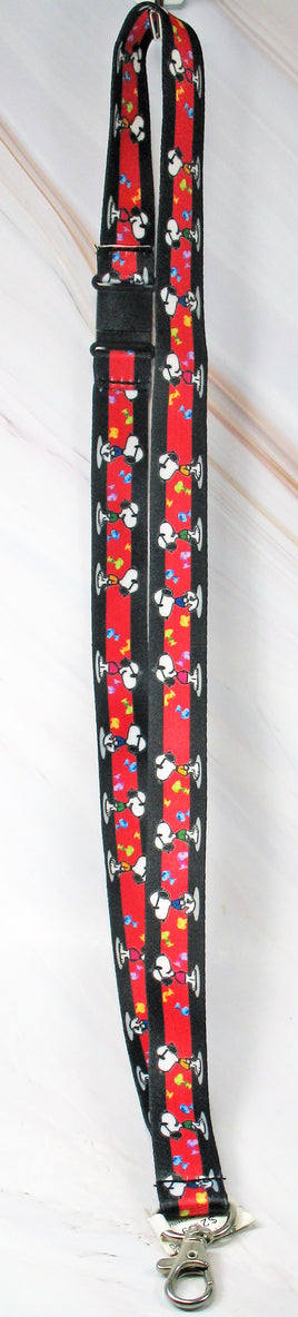 Snoopy Joe Cool Nylon Lanyard With Lobster Claw - snoopn4pnuts.com