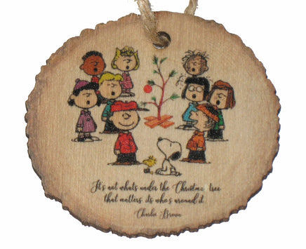 Peanuts Wood Christmas Ornament - snoopn4pnuts.com