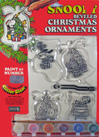 Snoopy Thick Acrylic Beveled Christmas Ornament Kit (Paint-By-Number)