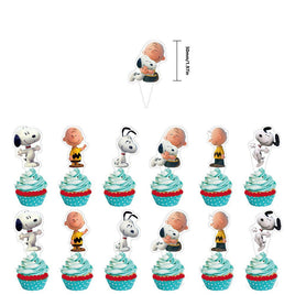 Peanuts Party Cake Picks Set (12) - Matching Party Ware Sold Separately - snoopn4pnuts.com