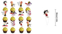 Peanuts Party Cake Picks Set (12) - Matching Party Ware Sold Separately - snoopn4pnuts.com