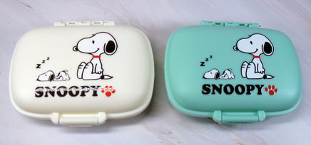 Peanuts Safe and Secure Pill Box With 8 Compartments - Perfect Size For Purse and Traveling! - snoopn4pnuts.com