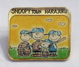 Snoopy Town Harajuku Engraved Enamel Pin - RARE!