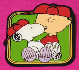 Charlie Brown and Snoopy Enamel Pin - snoopn4pnuts.com