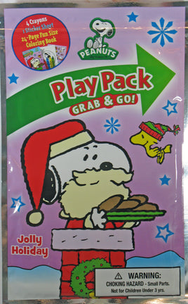 Snoopy Christmas Play Pack (Coloring Book, Stickers, and Crayons) - snoopn4pnuts.com