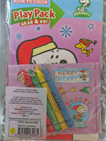 Snoopy Christmas Play Pack (Coloring Book, Stickers, and Crayons) - snoopn4pnuts.com