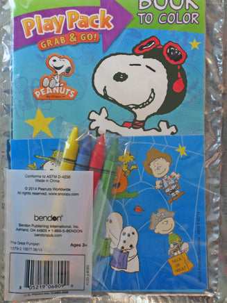 Snoopy Halloween Play Pack (Coloring Book, Stickers, and Crayons) - snoopn4pnuts.com
