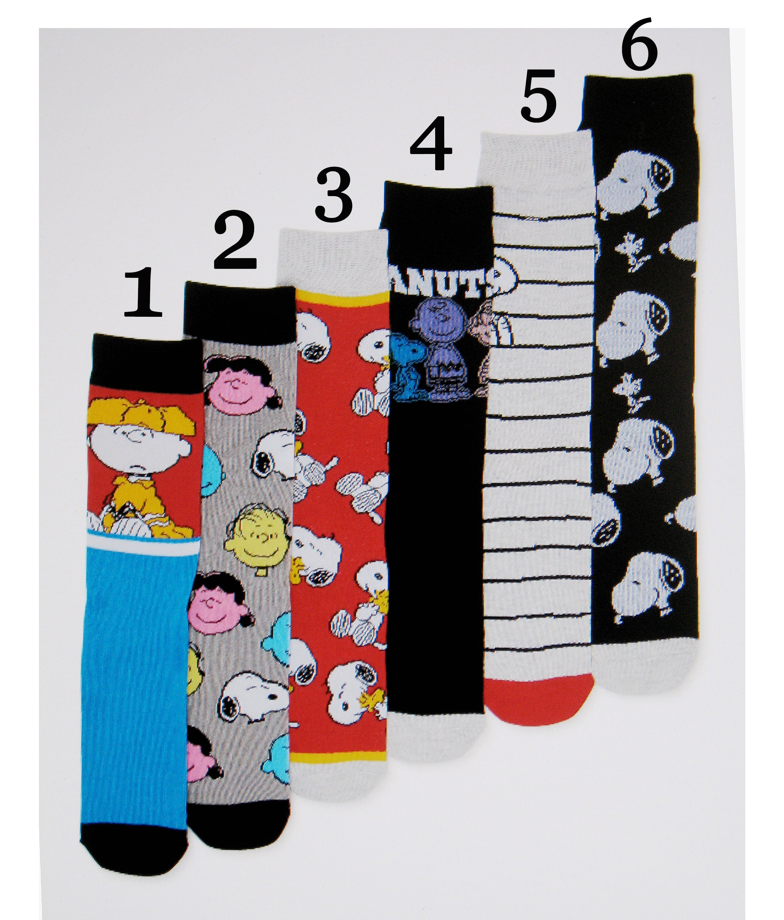 Men's Peanuts Crew Socks (6 Styles To Choose From) | snoopn4pnuts.com