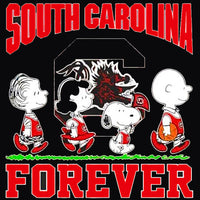Snoopy College Football Indoor/Outdoor Waterproof Vinyl Decal - South Carolina Gamecocks