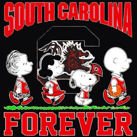 Snoopy College Football Indoor/Outdoor Waterproof Vinyl Decal - South Carolina Gamecocks - snoopn4pnuts.com