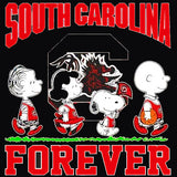 Snoopy College Football Indoor/Outdoor Waterproof Vinyl Decal - South Carolina Gamecocks