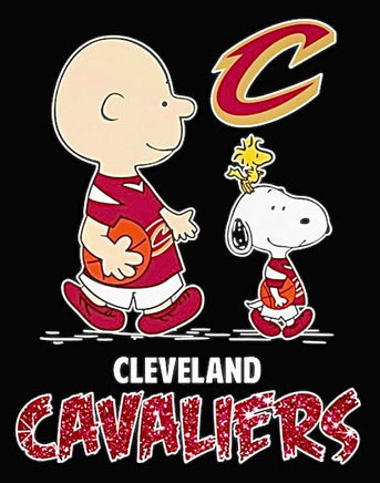 Snoopy Professional Basketball Indoor/Outdoor Waterproof Vinyl Decal - Cleveland Cavaliers - snoopn4pnuts.com