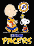 Snoopy Professional Basketball Indoor/Outdoor Waterproof Vinyl Decal - Indiana Pacers