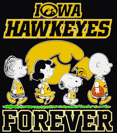 Snoopy College Football Indoor/Outdoor Waterproof Vinyl Decal - Iowa Hawkeyes - snoopn4pnuts.com