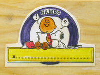 Charlie Brown Name ID RUBBER STAMP (Used/LIKE NEW Remounted) - snoopn4pnuts.com