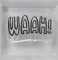 Peanuts Clear Vinyl Stamp On Thick Acrylic Block - WAAH!
