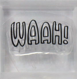 Peanuts Clear Vinyl Stamp On Thick Acrylic Block - WAAH! - snoopn4pnuts.com