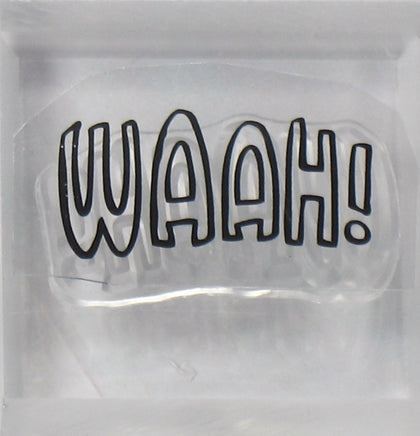 Peanuts Clear Vinyl Stamp On Thick Acrylic Block - WAAH! - snoopn4pnuts.com