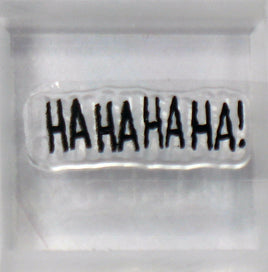 Peanuts Clear Vinyl Stamp On Thick Acrylic Block - HAHAHAHA! - snoopn4pnuts.com